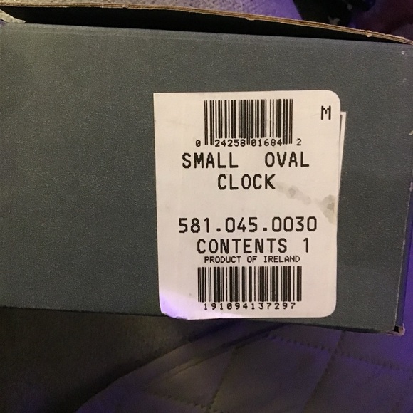 Waterford Oval clock, new inbox. Desk click or Paperweight. 3” - Picture 3 of 5